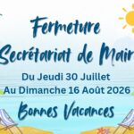 FERMETURE DU SECRETARIAT DE MAIRIE